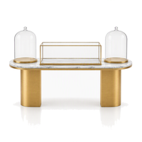 Présentoir à bijoux en forme de dôme personnalisé, cloche en verre avec éclairage LED pour magasin de détail, boutique, distributeur en gros
