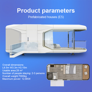 Hiện đại prefab Viên Nang Nhà Modular tiền chế Tiny nhà sang trọng hai tầng khung thép container nhà biệt thự khách sạn - Product Image 6