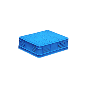 Panier de rangement en maille de plastique dur caisse de <span class=keywords><strong>transport</strong></span> empilable boîte de chiffre d'affaires en plastique solide de supermarché - Product Image 2