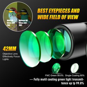 Apexel 10X42 High Power Verrekijker Compact Hd Vaste Zoom Verrekijker Telescoop Voor Volwassenen Bird Watching Reizen - Product Image 4