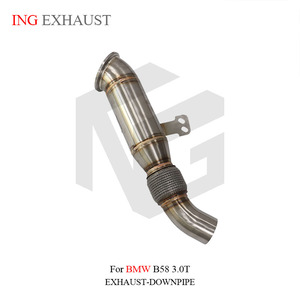 ING para <span class=keywords><strong>BMW</strong></span> B58 3,0 T Tubo de escape de bajada Tubo de acero inoxidable sin escudo térmico Piezas de rendimiento automático al por mayor de alta calidad - Product Image 5
