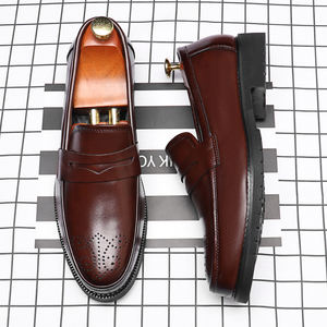 Chaussures Oxford pour Hommes – Idéales Mariage & Bureau – Grandes Tailles – Chaussures Habillées Décontractées – Tige en PU Légère – Prêtes pour l'Hiver – Design de la boîte à chaussures - Product Image 3