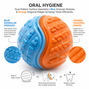 Juguete Masticable para Perros, Resistente a los Golpes, de TPR, con Sonido, Cepillo de Dientes Duradero para Masticadores Agresivos, Entrenamiento de Rottweilers - Product Image 3
