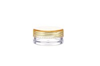 Pots en plastique polyvalents de 3 ml et 5 ml pour l'emballage personnalisé de cosmétiques en marque blanche, échantillons, crèmes et vente au détail
