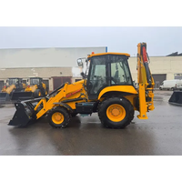 Backhoe Loader harga pabrik Backhoe 83C dengan lampiran penyapu jalan untuk lingkungan kasar