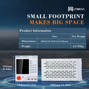 Fuente de Alimentación Mantek DP305C de un Solo Canal, 0-30V 0-5A, Ajustable, Lineal, 50Hz, AC-DC, 110V/220V, Eficiencia 0.9 - Product Image 5