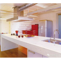 DCT CN7033 Fabrikpreis Direktlieferung Übersee Vielseitige Moderne Inneneinrichtung Weiße Künstliche Quarz-Esstischplatten Schlafzimmer