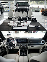Nouvelles housses de sièges de luxe pour sièges arrière et conducteur, kit d'amélioration de l'intérieur pour G Class G Wagon W463 W464