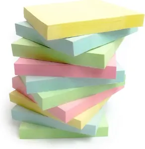 Üretim özel Mini yazma yapışkan notlar Memo Pad Sticker renkli kağıt not defteri