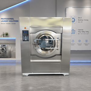 Nueva Lavadora Industrial Eléctrica Automática para Ropa <span class=keywords><strong>Textil</strong></span>, Capacidad de 50 kg, Lavadora de Alta Presión, Acero Inoxidable 304 LAIJIE - Product Image 3
