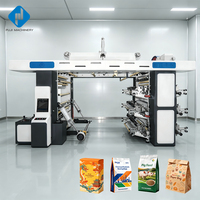 Máquina de Impresión Flexográfica Automática de 6 Colores con Cámara Cerrada y Cuchilla para Ahorro de Tinta, Impresión Flexográfica de Gran Formato