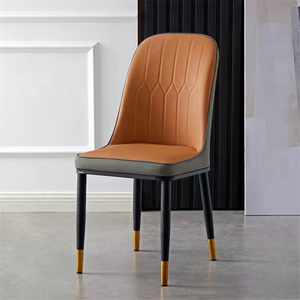 Chaises <span class=keywords><strong>de</strong></span> salle à manger modernes en cuir blanc nordique à dossier haut, vente en gros Chine, mobilier <span class=keywords><strong>de</strong></span> maison pour table à manger - Product Image 2