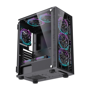 Lovingingem خزانة ألعاب OEM cool سوداء atالصانع x Micro ATX <span class=keywords><strong>Mini</strong></span> <span class=keywords><strong>ITX</strong></span> <span class=keywords><strong>PC</strong></span> حالة الألعاب كمبيوتر كامل حالة برج الكمبيوتر - Product Image 1