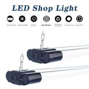 Tubos LED T5/T8 Conectables para Múltiples Luminarias, Tubos Fluorescentes Estándar de EE. UU. Tipo Enchufable para Garajes, Plástico - Product Image 6