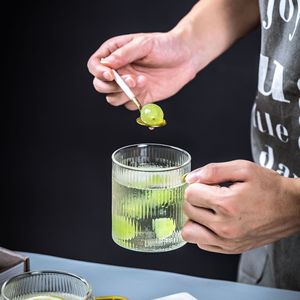 Tazza in Vetro Borosilicato di Alta Qualità Resistente alle Alte Temperature per Caffè Americano Freddo, <span class=keywords><strong>Acqua</strong></span> <span class=keywords><strong>e</strong></span> Latte, Bicchieri in Vetro dal Design Moderno - Product Image 3