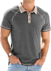 Nhà máy cung cấp giản dị Mens bông/Polyester lỏng phù hợp với Ngắn Tay Áo polo Áo Sơ Mi Thời Trang OEM - Product Image 4