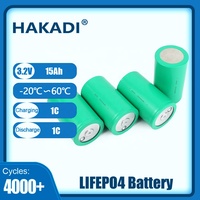 HAKADI Vente chaude Batteries Lifepo4 3.2V 15Ah rechargeables de marque d'origine neuves de qualité A 4680 pour système solaire, camping-car, véhicule électrique, audio de voiture