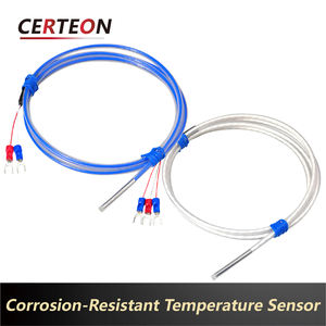 خزان طلاء كهربائي كابل قابل للتعديل 1-5م مقاوم للأحماض والقلويات بطبقة تفلون نوع K <span class=keywords><strong>Pt100</strong></span> مسبار درجة الحرارة - Product Image 4