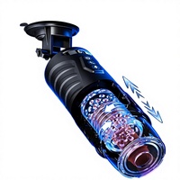 AI 7 Godets de masturbation électriques étanches avec écran LCD et modes de rotation pour hommes