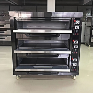 Four à pain professionnel en acier inoxydable à 3 plateaux, 2 fours à double étage, prix, cuisson de pizzas, électrique, adapté aux hôtels, aux barbecues - Product Image 6