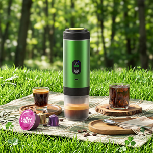 Cafetera Espresso Portátil de Fábrica con Pantalla LED, Cafetera Eléctrica Totalmente Automática para Viajes, Auto, RV y Camping - Product Image 1