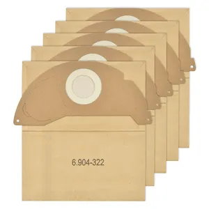 Bolsas de papel de filtro de repuesto para aspiradoras en seco y húmedo Karcher WD2250 A2004 A2054