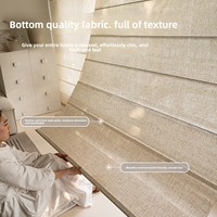 Cortina Romana Semitransparente, Nueva Cortina Enrollable de Protección Ambiental Estilo Japonés, Impermeable y Transparente