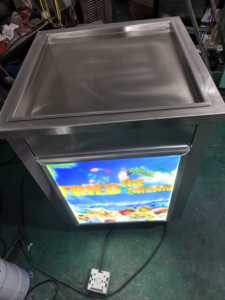 CuộN Máy làm kem chiên Thái chiên Máy làm kem chiên kem cuộn máy với đèn LED - Product Image 2