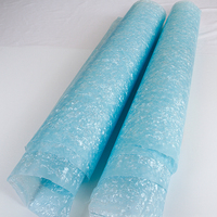 Film décoratif écologique imperméable en celluloïd blanc nacré bleu ciel - Feuilles de taille personnalisable pour meubles en verre et tables