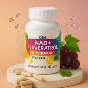 OEM kapsul nikotinamida Riboside dengan Resveratrol Liposomal Urolithin a kapsul suplemen Vegan NAD + kapsul Resveratrol - Product Image 2