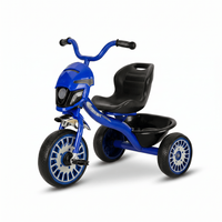 Tricycle Enfant à Trois Roues, Vélo pour Enfants, avec Poignée de Poussée Réglable et Siège, Idéal pour Tout-petits, Utilisation Intérieure et Extérieure - Meilleures Ventes