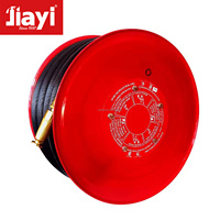 Enrouleur de tuyau d'incendie POK 33mm * 30m avec bobine de tuyau fixe à pivotement de buse