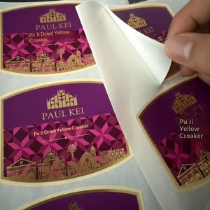 Custom Gold Foil Food <b>Packaging</b> <b>Labels</b> Stickers, Waterproof Oilproof Self-Adhesive Food <b>Labels</b>, Snack <b>Packaging</b> Stickers - Product Image 3