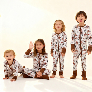 Mono de Bebé de Manga Larga con Estampado Personalizado con Certificado CPC, Edición Primavera-Otoño, Pijama de Bambú para Bebé, Pelele para Niño - Product Image 2