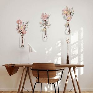 Modern Metal <b>Flower</b> Vase <b>Wall</b> Decor Wrought Iron Hanging Ornament for Dining Room Cafe - Product Image 4