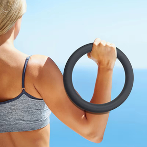 <span class=keywords><strong>Mancuerna</strong></span> Circular de Silicona de 5LB, 8LB, 10LB, 15LB, Anillo de Peso de Hierro Fundido Ecológico y Duradero para Yoga, Pilates y Fitness - Product Image 6