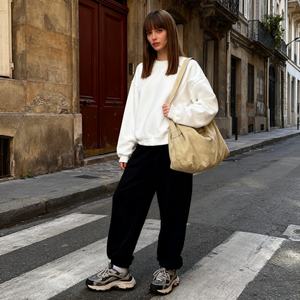 TKAN548D Survêtements pour femmes en molleton épais 100% coton, couleur unie, grande taille, coupe ample, épaules tombantes, logo personnalisé du fabricant - Product Image 1