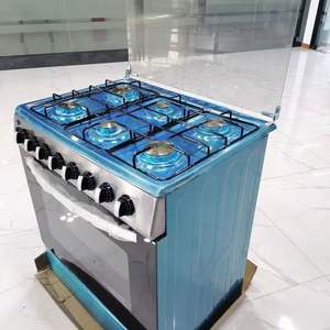 Four à gaz professionnel en acier inoxydable à 6 brûleurs, cuisinière autonome avec four pour usage domestique - Product Image 5