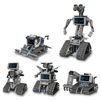 Robot Interstellar a Control Remoto, Juguete de Bloques de Construcción STEM, Modelo de Bloques de Construcción 5 en 1, Juego de Juguetes de Plástico, Personalización Creativa