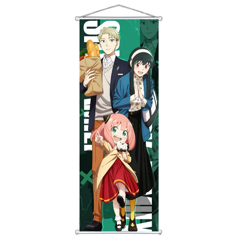Neues Design 25*75cm Anime Charakter Anya Forger Scroll Poster SPY x FAMILIE Hängende Bilder