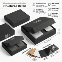 Boîtes d'expédition en carton pliables et recyclables personnalisées FAVORCRAFTS avec laminage mat pour l'expédition de vêtements écologiques
