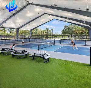 Construction d'usine préfabriquée en structure légère en acier au design moderne, garantie de plus de 5 ans, résistance au vent de plus de 121 mph pour le basketball - Product Image 2
