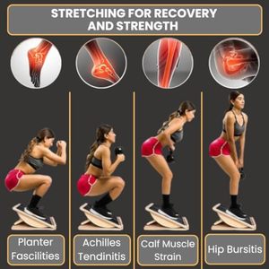 บอร์ดเอียงแบบพับได้สำหรับยืดน่องน่องเก้าอี้แบบปรับได้เท้าปรับได้ - Product Image 5