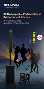 Professionale attivo 6x3 pollici professionale colonna Array altoparlante Wireless Pa sistema audio - Product Image 3