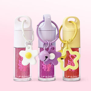 Huile à lèvres en marque privée avec porte-clés, 45 couleurs au choix, hydratante, gros pinceau, brillant à lèvres brillant, vente en gros de maquillage, huile à lèvres repulpante - Product Image 5