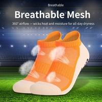 Chaussettes de football antidérapantes en silicone intégral personnalisées, respirantes en maille 3D, unisexes, pour jeunes, entraînement de football, chaussettes athlétiques