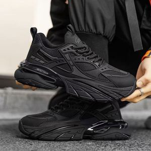 Nouvelles baskets sportives rétro pour hommes avec fermeture éclair, tige en maille respirante, antidérapantes, résistantes aux taches, confortables et décontractées - Product Image 3