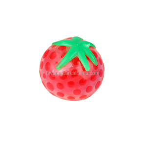 2024 Customized Tomato Shaped Tpr <b>Squeeze</b> <b>Balls</b> Toys for Kids Vegetables Bead Anti Stress Toys - Product Image 1