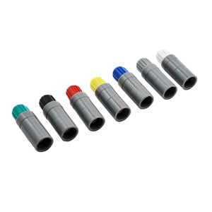 Nổi ổ cắm 1P loạt DIN Loại đồng thau mạ Vàng IP50 đánh giá nhựa tròn đẩy-kéo tự khóa đa lõi cắm/ổ cắm - Product Image 1