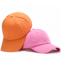Dames baseballcap met zachte aanvoelende 6-delige gebogen klep, geborduurde logo letters, custom sport petten voor vaders